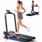 4-in-1 Foldable Walking Pad with 10% Incline, 2.5 HP Under Desk Treadmill for Home Office, 300 lb Capacity