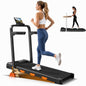 15% Incline Walking Pad with Handle Bar, 2.5HP Under Desk Treadmill 0.6-6.2MPH for Home Office, 300 LBS Weight Capacity