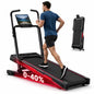 40% Incline Folding Treadmill for Home, 3.0HP Motor&6.2 MPH,350LB Capacity, Portable Walking Pad with Elevated Dual Handle Bar