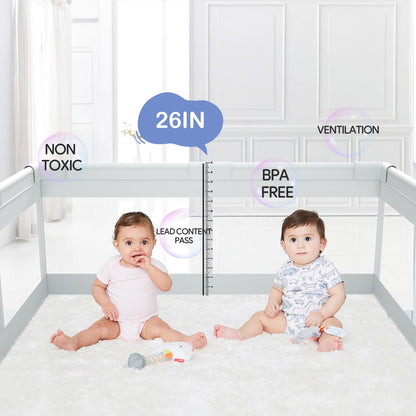 Fodoss Baby Playpen, 47x47 Small Baby Play Pen,Toddler Playpen for Apartment,Play Yard for Baby,Baby Activity Play Fence, Extra Large Baby Playard