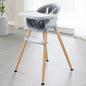 Fodoss 3-in-1 Wooden High Chair for Babies and Toddlers,Convertible Easy Clean Infant Highchair,Silla Modern Design para Comer De Bebe