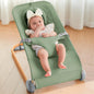 Fodoss Baby Bouncer, Portable Bouncer Seat for Babies, Ergonomic Design Baby Bouncer Chair, Baby Bassinet for Infants, Beige