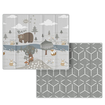 Fodoss Baby Play Mat, 59x59inch Play Mat, 0.4 in Thick Waterproof Playmat for Babies,Kids Foam Play Mat,Waterproof,BPA Free,Non Toxic Carlwing Mat for Baies, Neutral Design Play Mat
