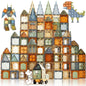 Fodoss Magnetic Tiles - 102pcs Innovative 3D Magnetic Tiles Set,Magnet Building Toys for Kids,STEM Learning and Encouraging Imaginative Play, Educational Magnet Toys for Boys & Girls Ages 3 4 5 6 +Years
