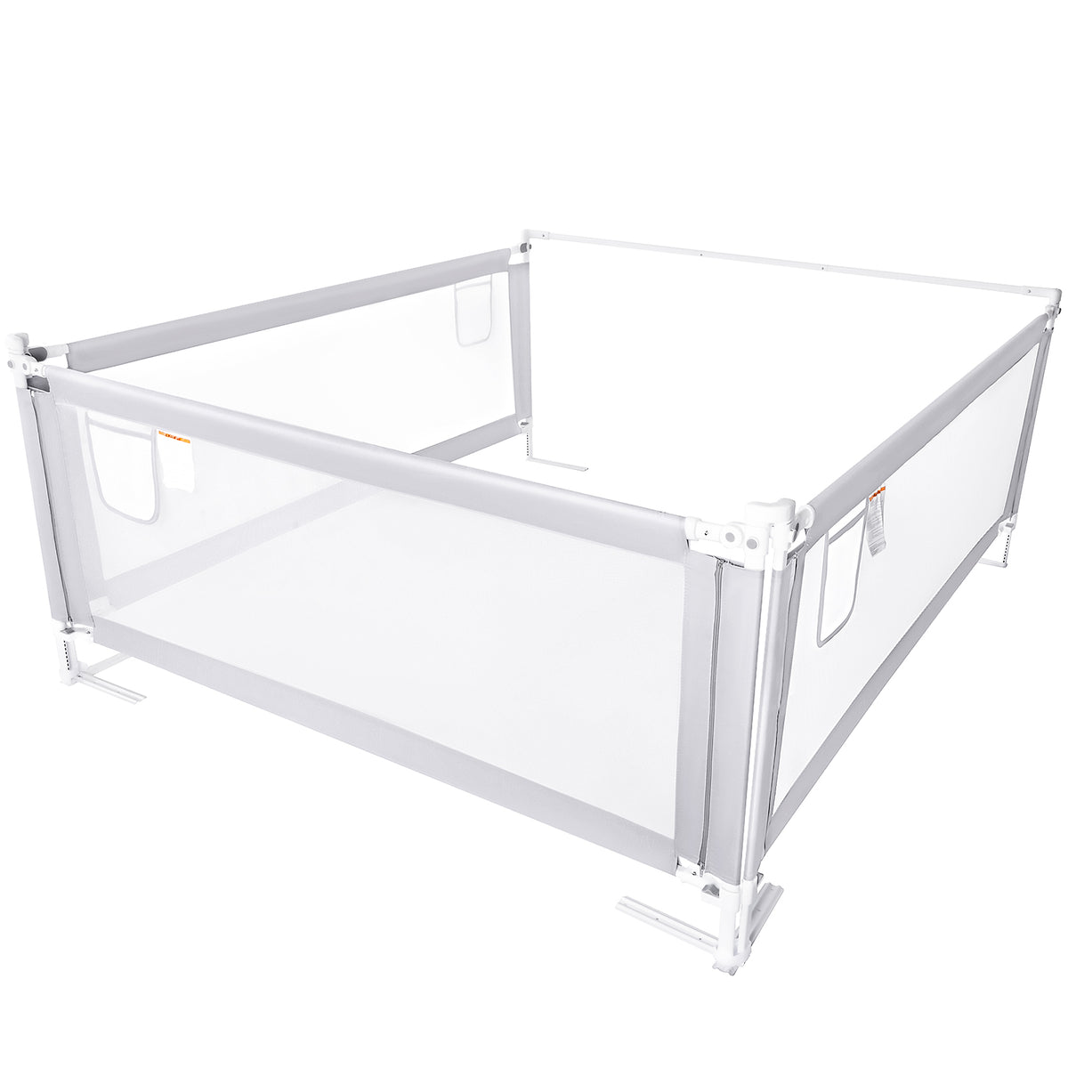 Fodoss Toddler Bed Rail – Long Safety Bed Guard for Kids – 30 Height Adjustable for Kingsize Beds Includes Includes 1 Headboard Pole(3 Pack)