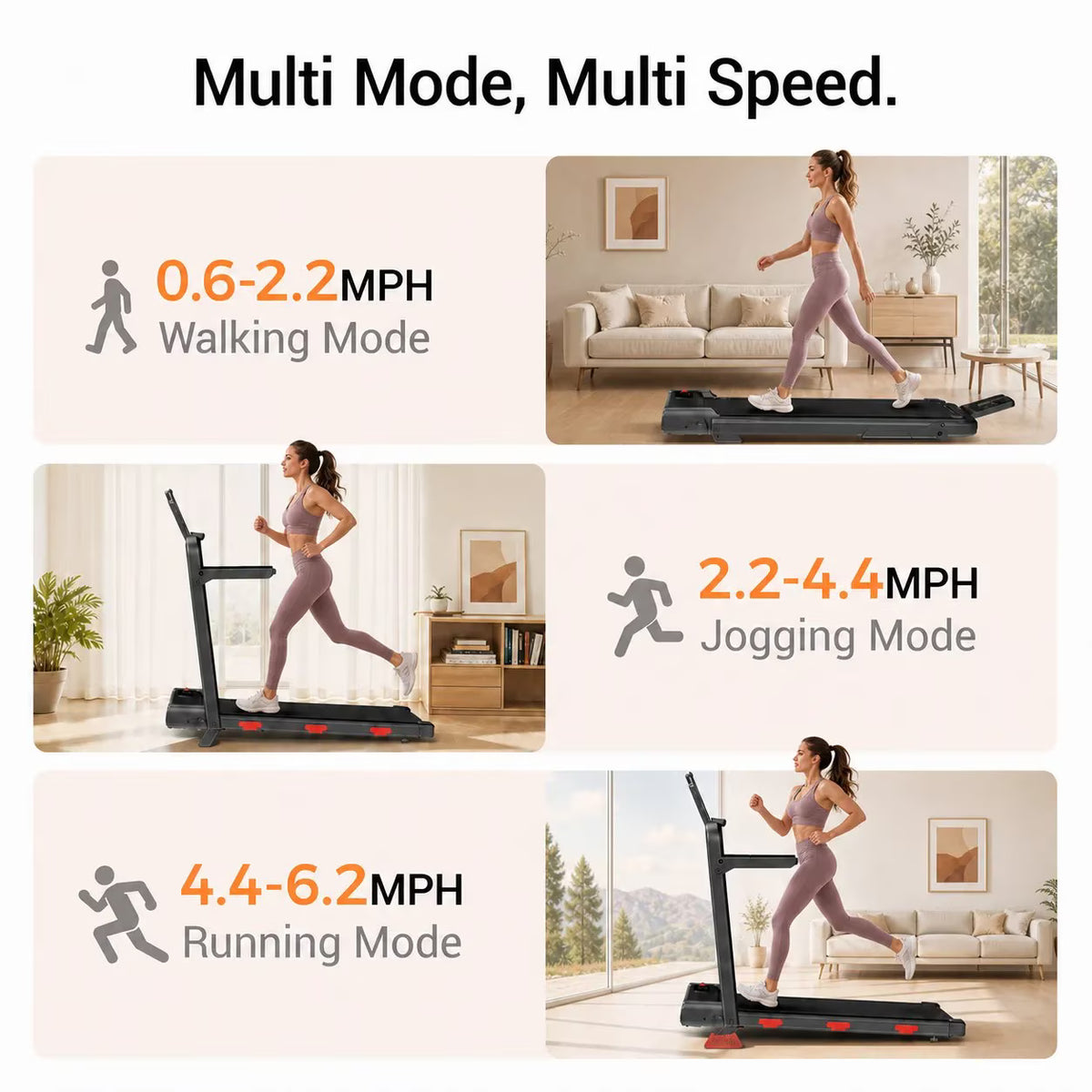 4-in-1 Foldable Walking Pad with 14% Incline, 2.5 HP Under Desk Treadmill for Home Office, 300 lb Capacity