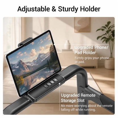 16% Incline Walking Pad Treadmill, 4-in-1 Foldable Under Desk Treadmill with Handles, 2.5 HP Quiet Motor, 330 lb Capacity